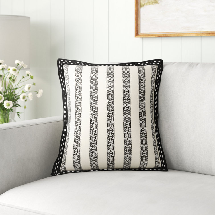 Dakota Fields Mathilda Square Cotton Pillow Cover & Insert & Reviews